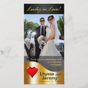 Las Vegas Lucky in Love Thank You black/gold