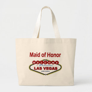 Las Vegas Maid of Honour New Colour Deep Red Class Large Tote Bag