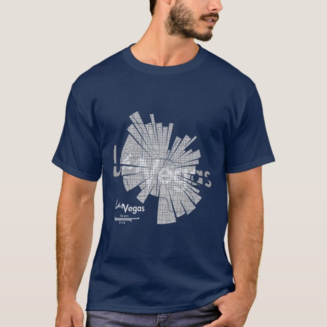 Las Vegas Map T-Shirt (Front)