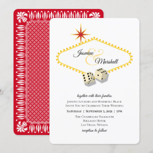 Las Vegas Marquee Wedding Invitation