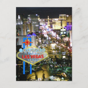 Las Vegas Marriage We Eloped Announcement Postcard