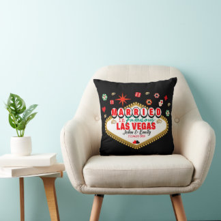 Las Vegas Married Couple Matching Vacation Nevada Cushion