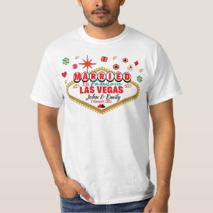 Las Vegas Married Couple Matching Vacation Nevada T-Shirt