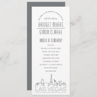 Las Vegas | Modern Deco Wedding Program