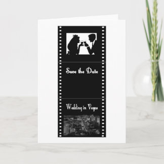 Las Vegas Movie Strip Save the Date Card