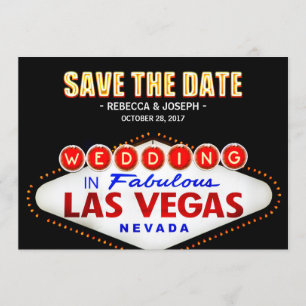 Las Vegas Neon Sign - Save the Date Wedding