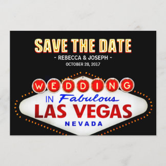 Las Vegas Neon Sign - Save the Date Wedding