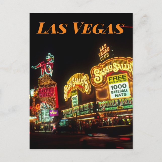 Las Vegas Neon Signs  Casino travel Postcard (Front)
