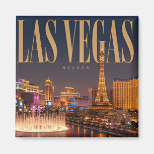 Las Vegas Neon Strip Nevada Desert Nights Magnet