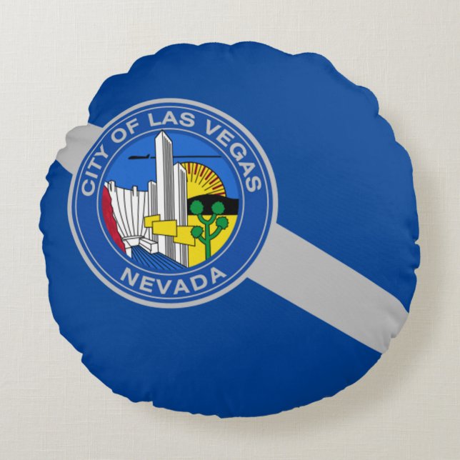 Las Vegas (Nevada) City flag  Round Cushion (Front)