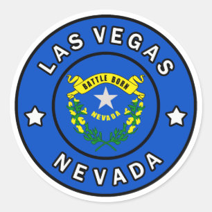 Las Vegas Nevada Classic Round Sticker