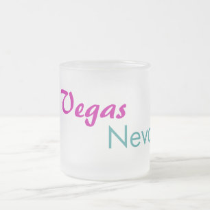 Las Vegas Nevada Frosted Glass Coffee Mug