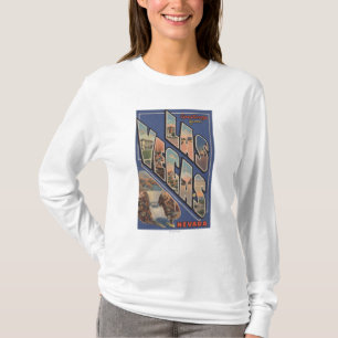 Las Vegas, Nevada - Large Letter Scenes 2 T-Shirt