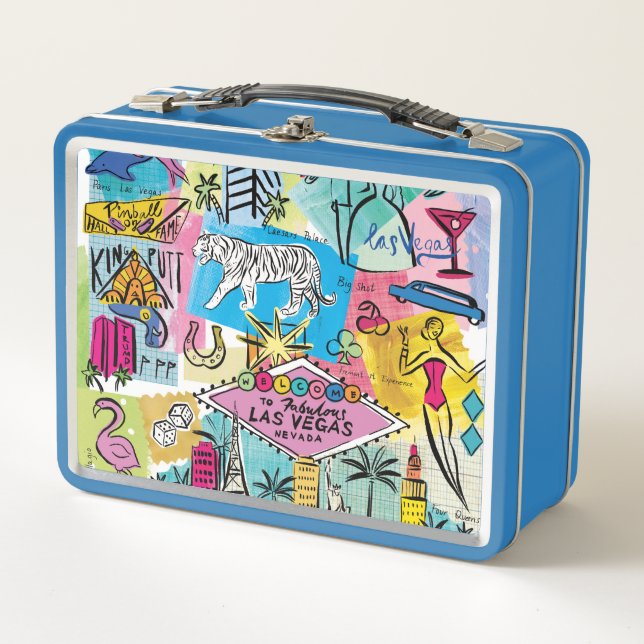 Las Vegas, Nevada Metal Lunch Box (Front)