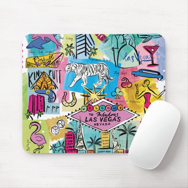 Las Vegas, Nevada Mouse Mat (With Mouse)