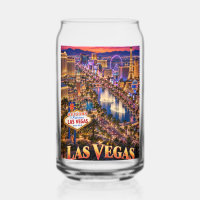 Las Vegas Nevada Neon Skyline Travel Poster
