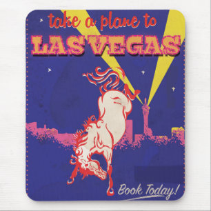 Las Vegas, Nevada retro travel poster. Mouse Mat
