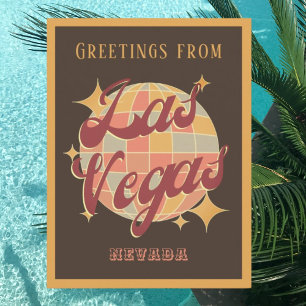 Las Vegas Nevada Retro Vintage Party Postcard
