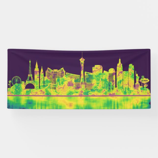 Las Vegas Nevada Skyline Banner (Horizontal)