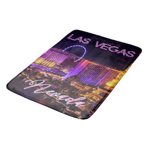 Las Vegas Nevada Skyline Bath Mat