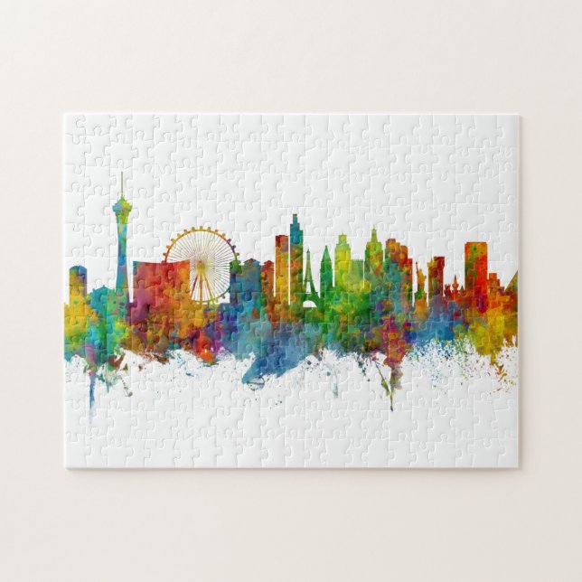 Las Vegas Nevada Skyline Jigsaw Puzzle (Horizontal)