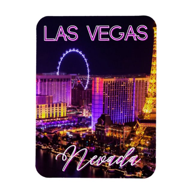 Las Vegas Nevada Skyline   Magnet (Vertical)