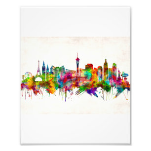 Las Vegas Nevada Skyline Photo Print