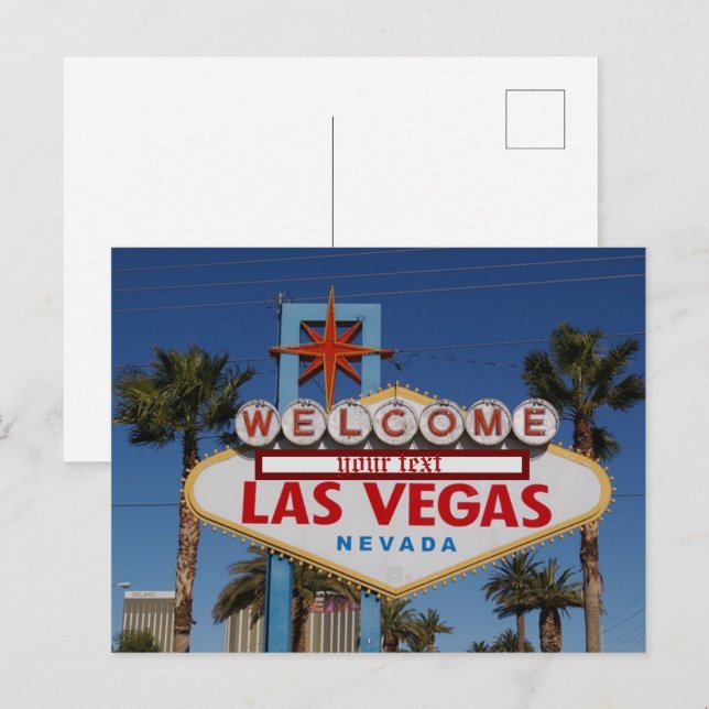 Las Vegas, Nevada | Skyline Postcard (Front/Back)