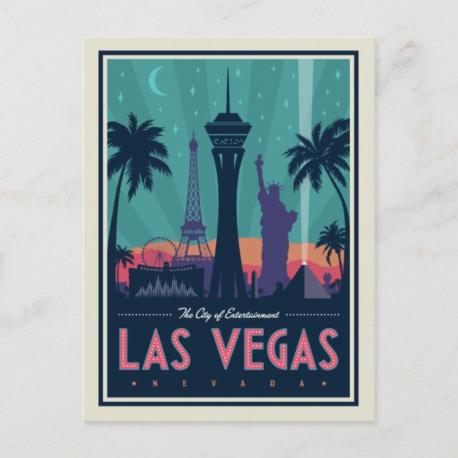 Las Vegas, Nevada | Skyline Postcard (Front)