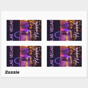 Las Vegas Nevada Skyline   Rectangular Sticker
