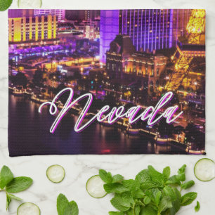 Las Vegas Nevada Skyline  Tea Towel