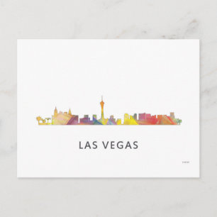 LAS VEGAS, NEVADA SKYLINE WB1 - POSTCARD