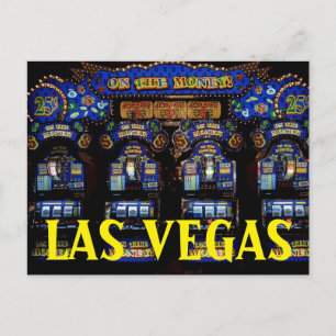 LAS VEGAS Nevada Slot Machines  travel Postcard