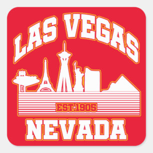 Las Vegas,Nevada Square Sticker