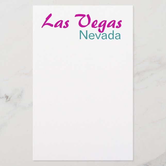 Las Vegas Nevada Stationery (Front)