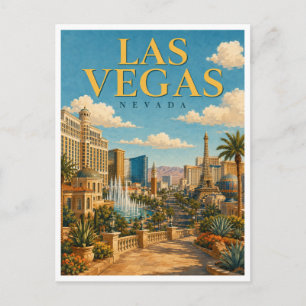 Las Vegas Nevada The Strip GeoSaga Postcard