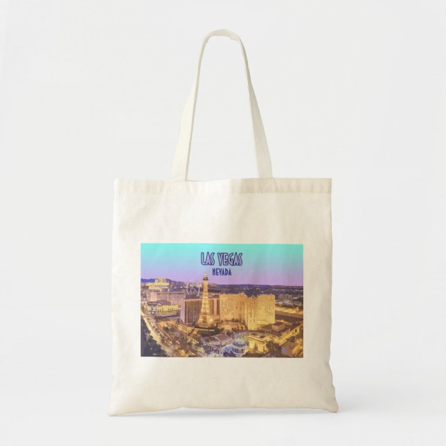 Las Vegas Nevada The Strip Vintage Tote Bag (Front)