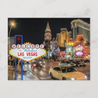 LAS VEGAS Nevada  travel Postcard
