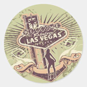 Las Vegas Nevada Tshirts and Gifts Classic Round Sticker