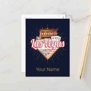 Las Vegas Nevada United States Casino Vintage USA Holiday Postcard