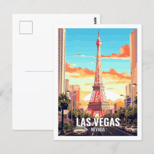 Las Vegas Nevada USA Famous Travel Places Postcard