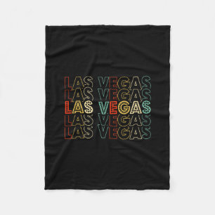 Las Vegas Nevada Vintage 70s 80s Souvenir Vacation Fleece Blanket