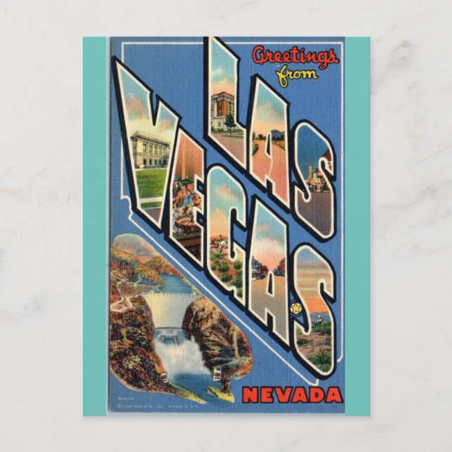 Las Vegas Nevada vintage travel Postcard (Front)