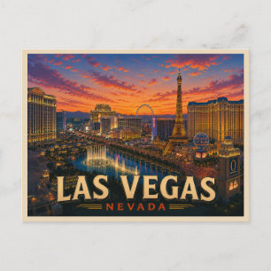 Las Vegas Nevada Vintage Travel Postcard