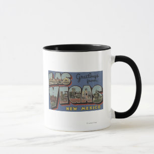 Las Vegas, New Mexico - Large Letter Scenes Mug