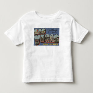 Las Vegas, New Mexico - Large Letter Scenes Toddler T-Shirt