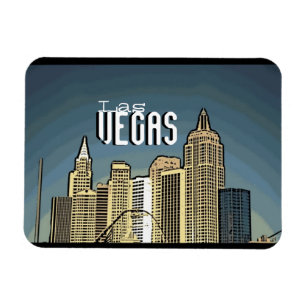 Las Vegas New York hotel view artsy magnet