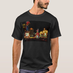 Las Vegas Night Time Neon Lights Casinos Sign T-Shirt