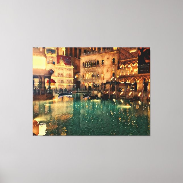 Las vegas Nights Casino Original Abstract Art Canvas Print (Front)