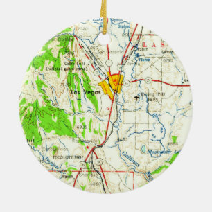 Las Vegas NM Topo Ceramic Tree Decoration